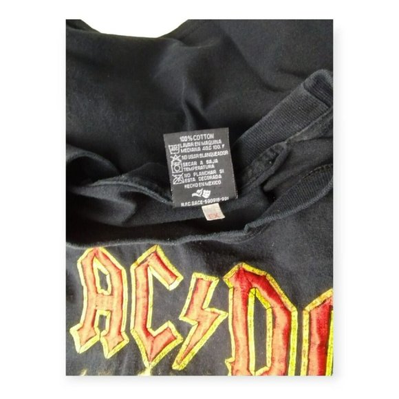 Vintage 90s ACDC Highway to Hell TShirt XL Crewneck Embroidered Double Sided Tee - Picture 6 of 16